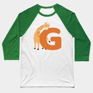 Animal alphabet G Baseball T-Shirt